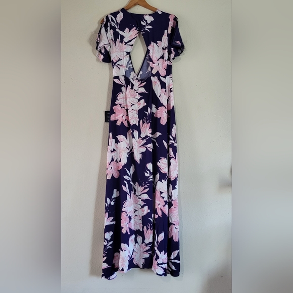 Azalea Regalia Wrap Maxi Dress Lulu's - Picture 4 of 12